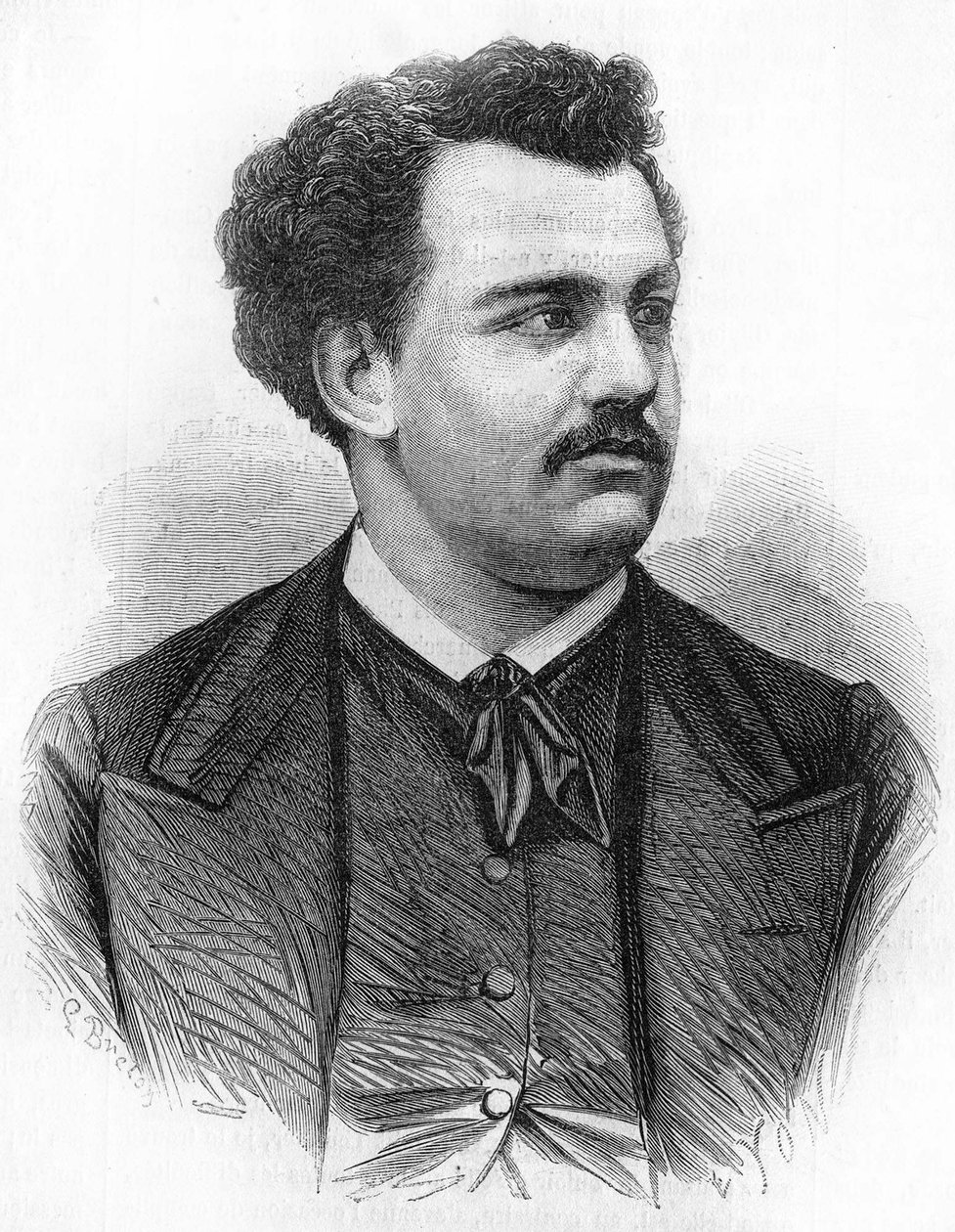retrato de Victor Noir (1848-1870), jornalista francês. de Unknown artist