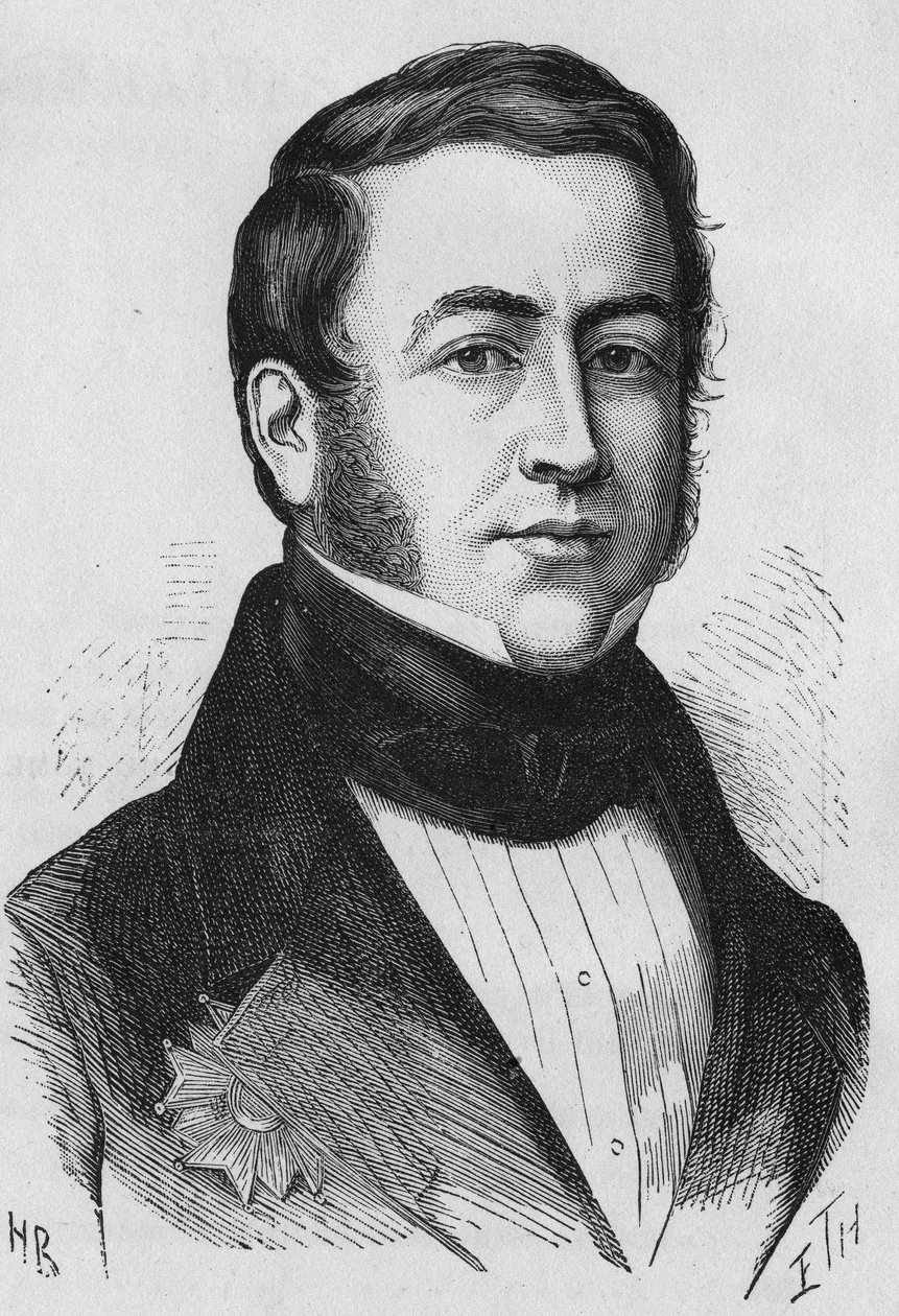 retrato do Conde de MONTALIVET, Ministro do Interior em 1832. de Unknown artist