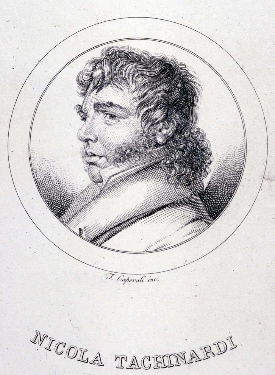 retrato do tenor italiano Tachinardi (Nicola Tacchinardi) (Livorno de Unknown artist