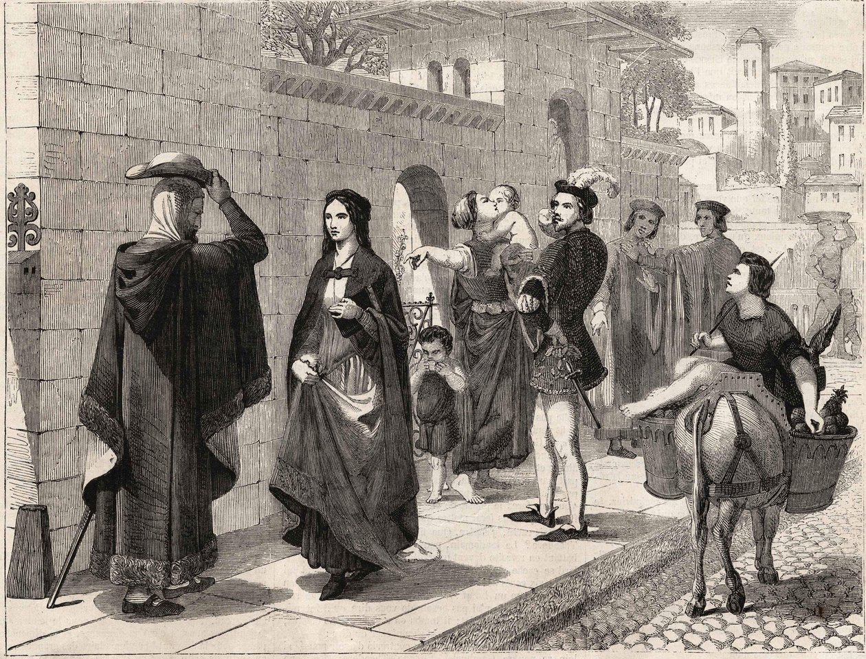 o primeiro encontro de Laure (Laura de Noves de Unknown artist