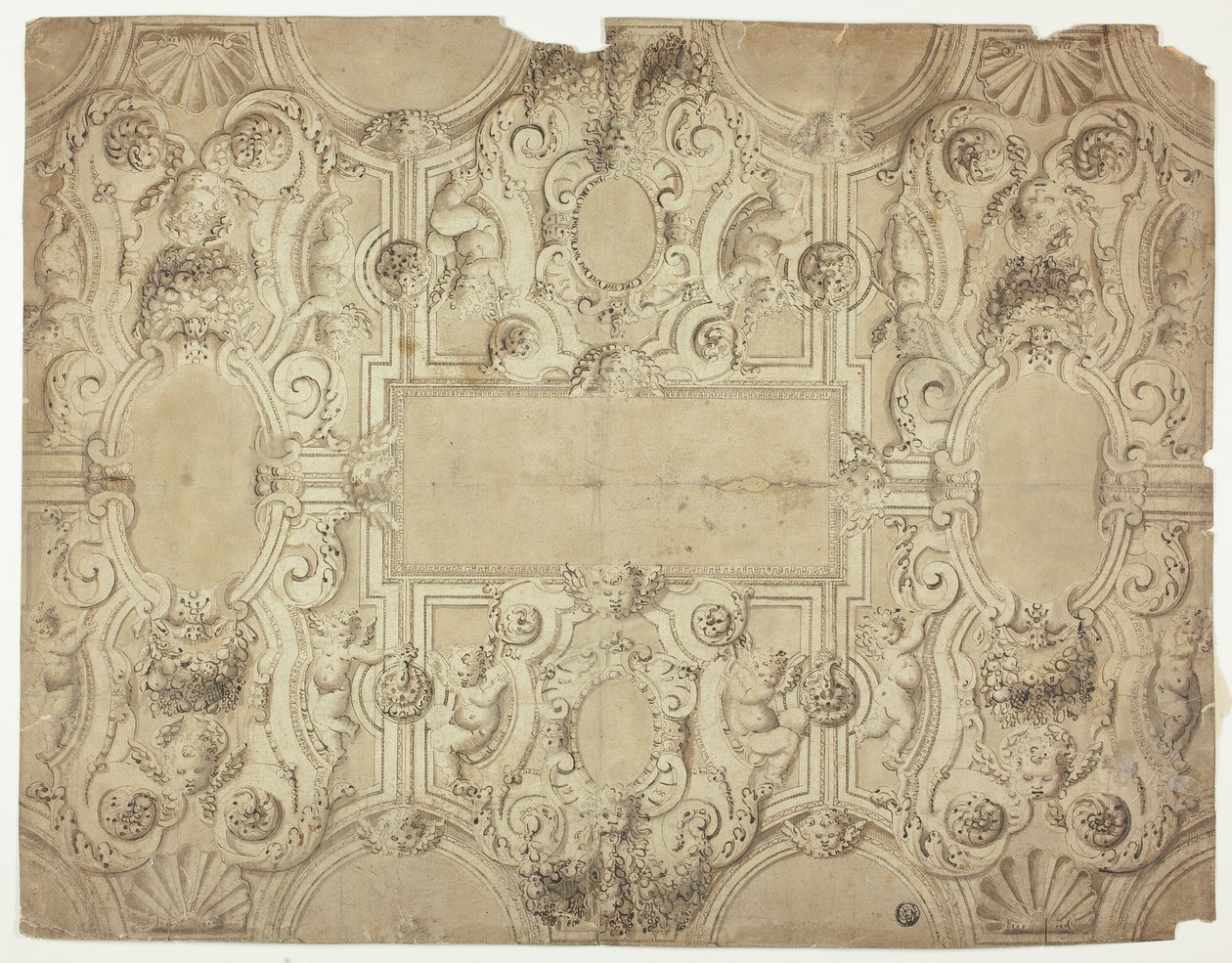 Design para uma decoração de teto de Unknown Italian