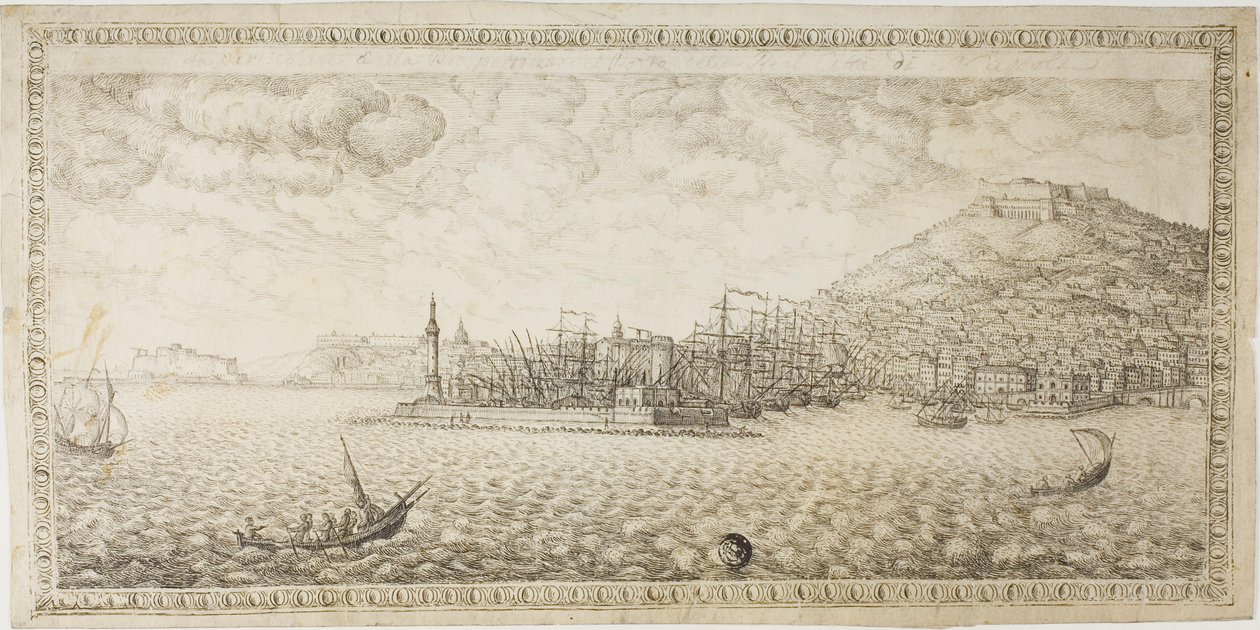Porto de Nápoles de Unknown Italian