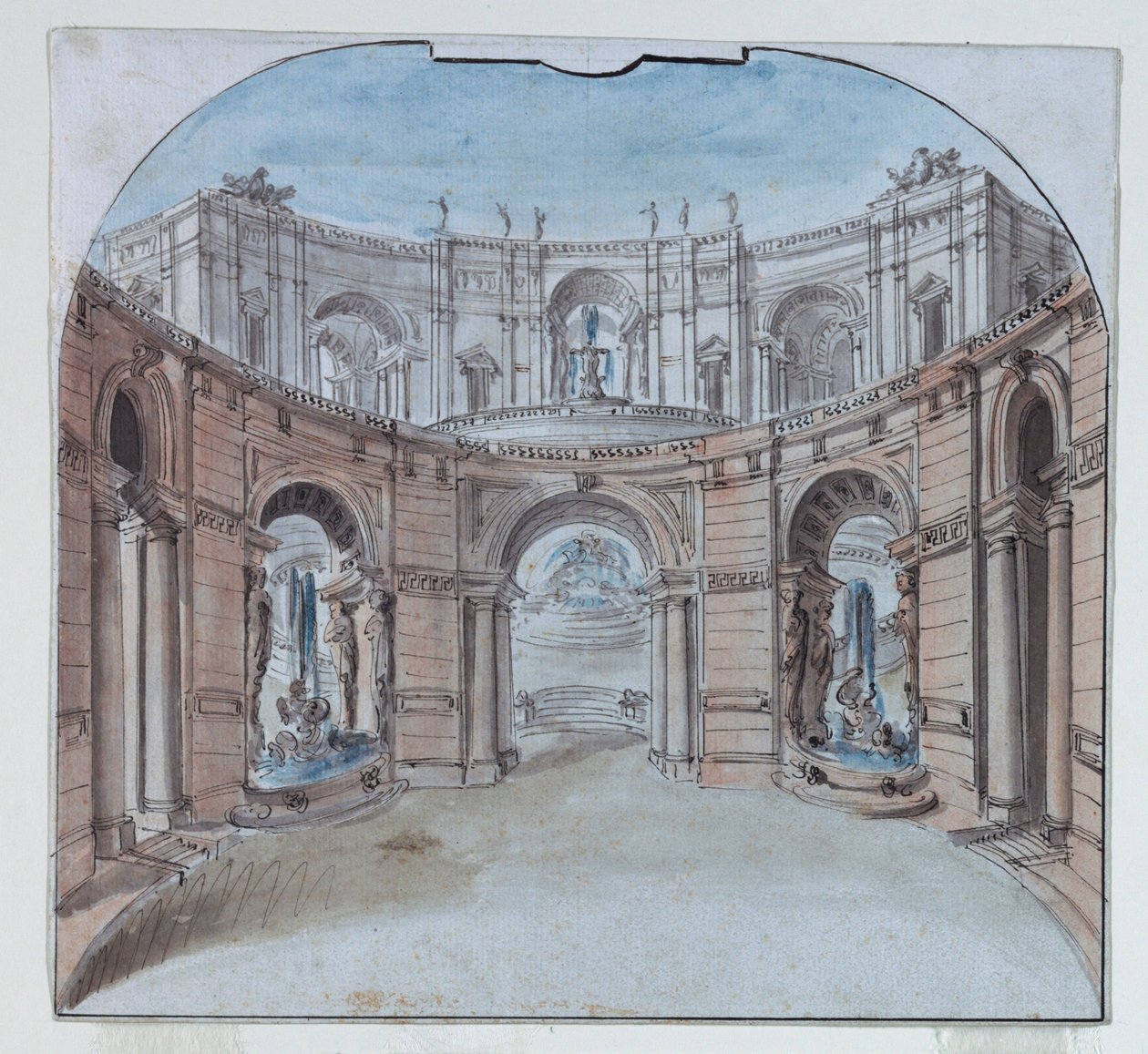 Cenário: Arquitetura do Palácio de Unknown, Italian
