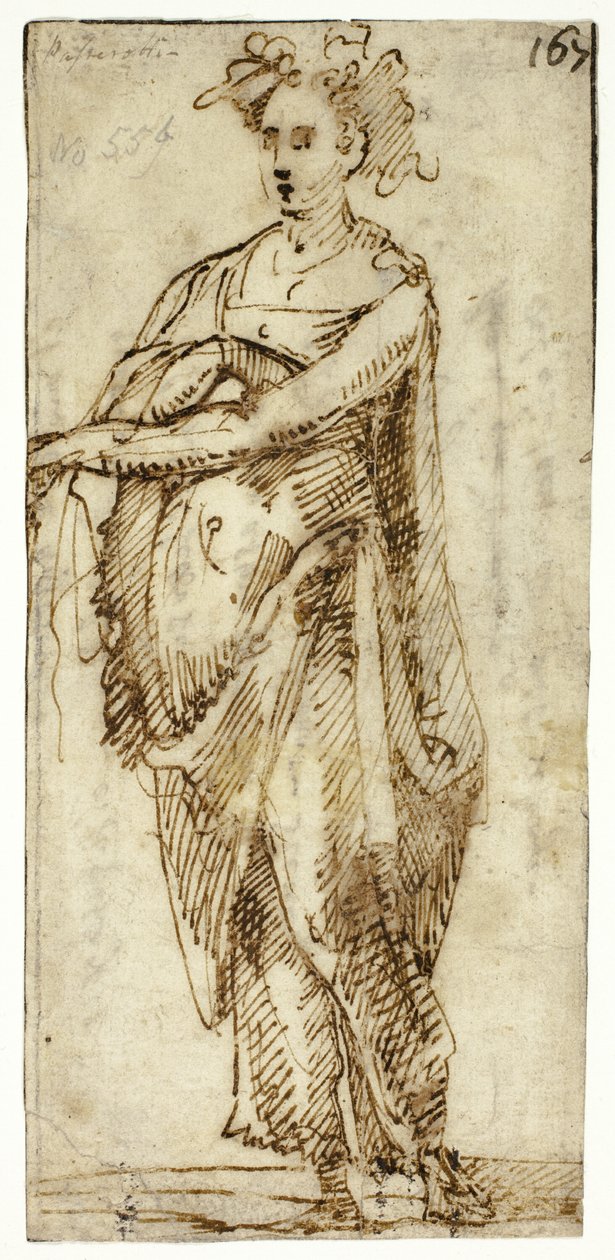 Figura de mulher a todo o comprimento de Unknown Sienese