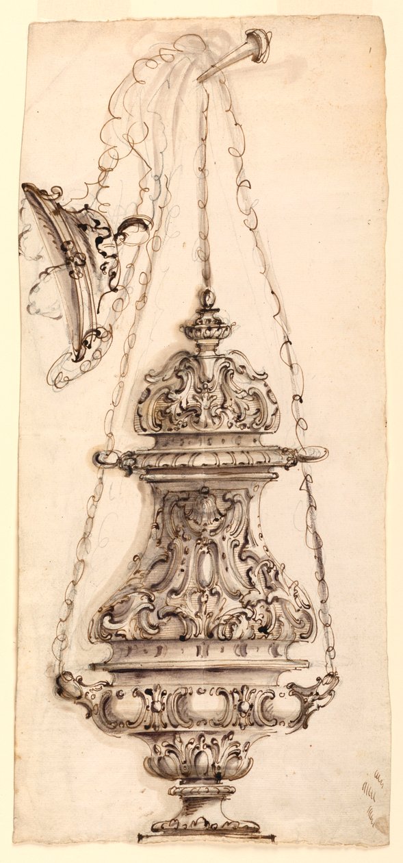 Desenho, Censário, 1730-60 de Unknown artistUnknown artist