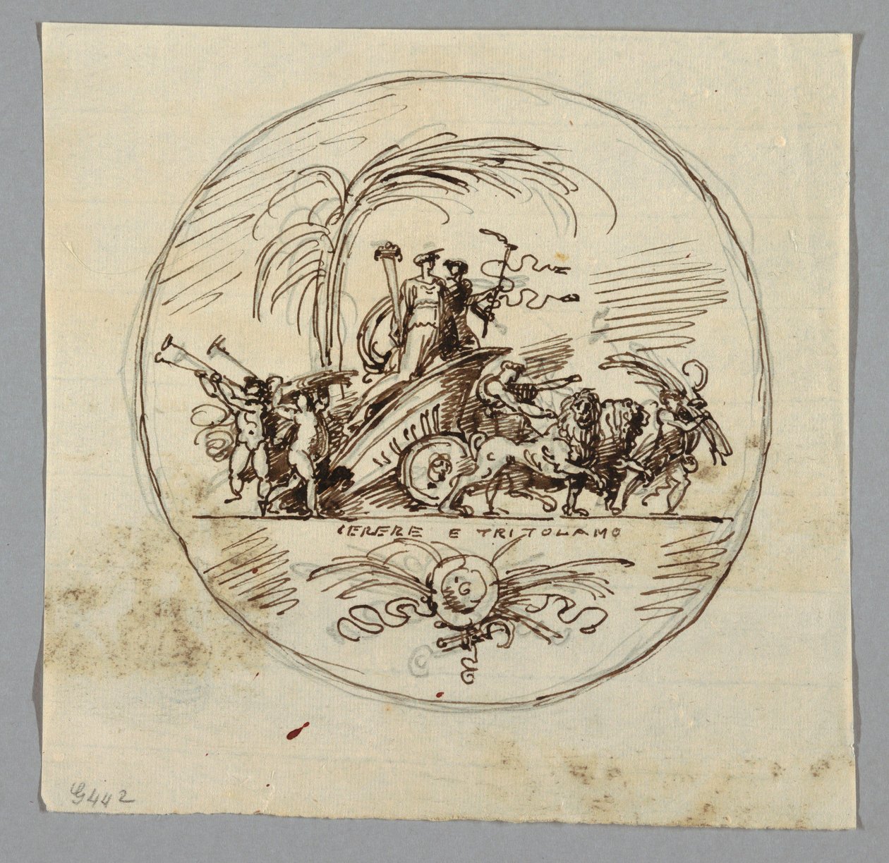 Desenho, Ceres e Triptolemus, 1800-1820 de Unknown artistUnknown artist