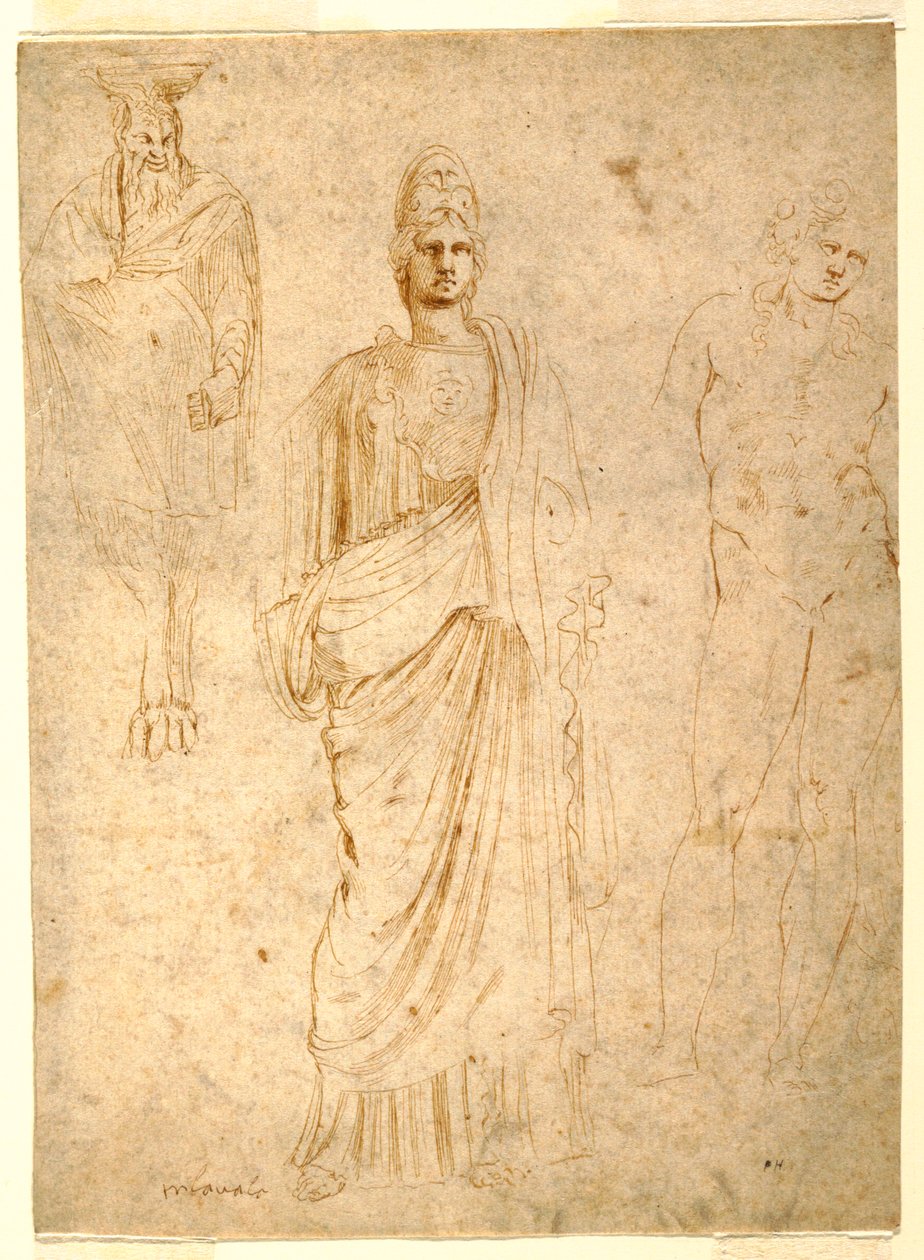 Desenho, Figuras Clássicas, ca. 1550 de Unknown artistUnknown artist