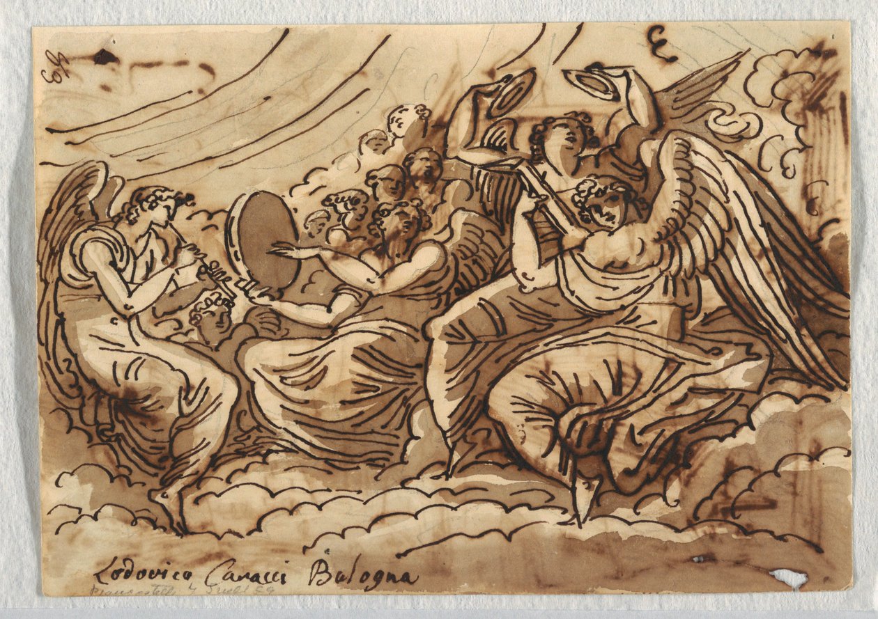 Desenho, Concerto dos Anjos, 1813-18 de Unknown artistUnknown artist