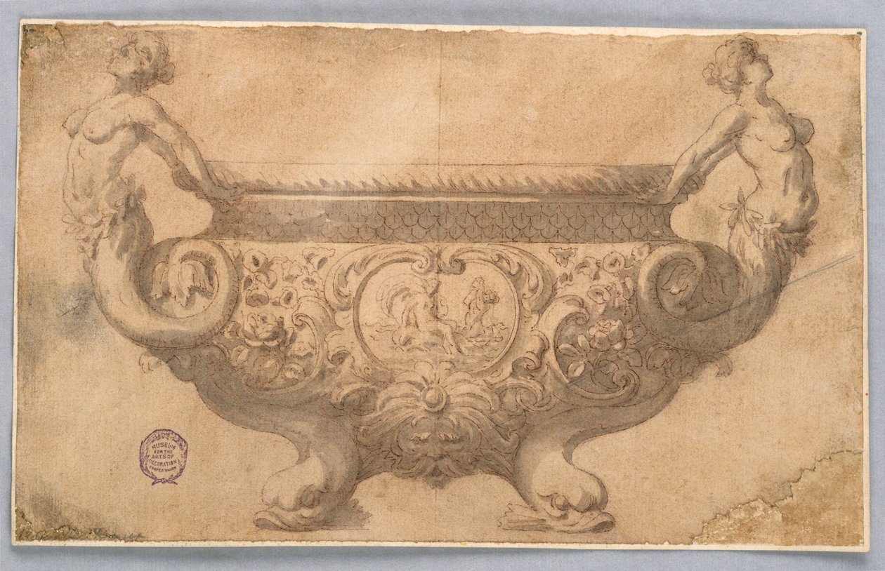 Desenho, Projeto de uma taça, século XVII-XIX de Unknown artistUnknown artist