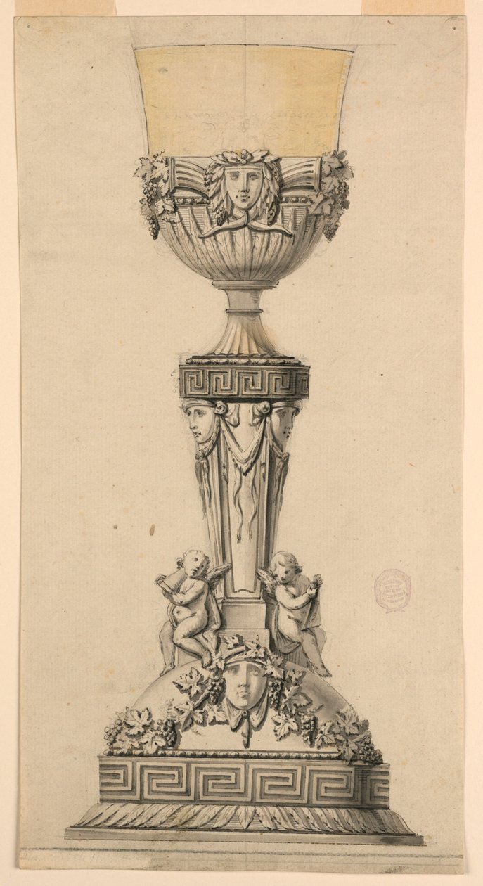 Desenho, Desenho para um cálice, 1800-1830 de Unknown artistUnknown artist