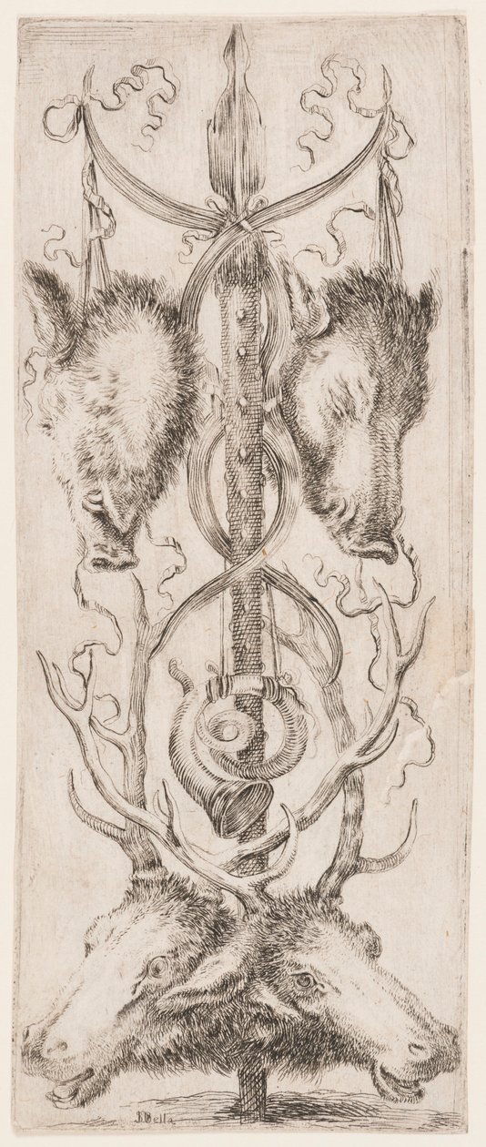 Gravura, Ornamentos ou Grotescos (Ornamento Grotesco), ca. 1653 de Unknown artistUnknown artist