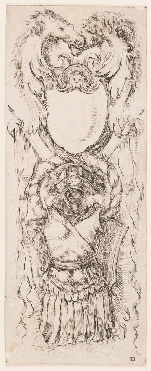Gravura, Ornamentos ou Grotescos (Ornamento Grotesco), ca. 1653 de Unknown artistUnknown artist