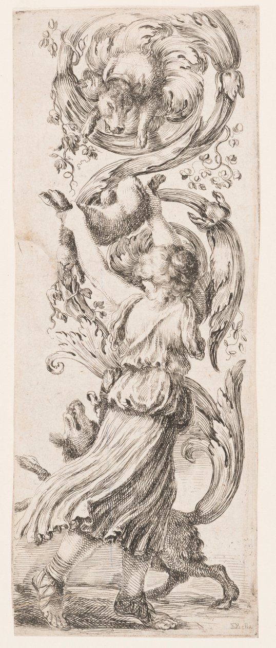 Gravura, Ornamentos ou Grotescos (Ornamento Grotesco), ca. 1653 de Unknown artistUnknown artist