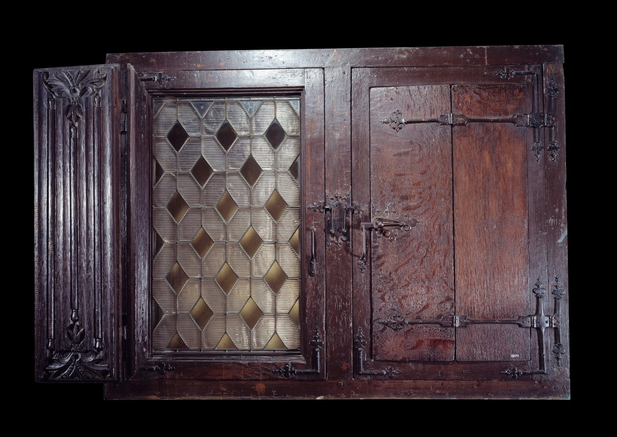 Janela de madeira do século XV, Paris, Musee De Cluny de Unknown artist