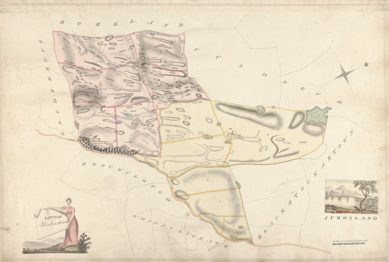 Uma Colecção de Inquéritos sobre os Sítios Escoceses do Conde de Selkirk: Little Stockartown e Jurdiland de Unknown artist