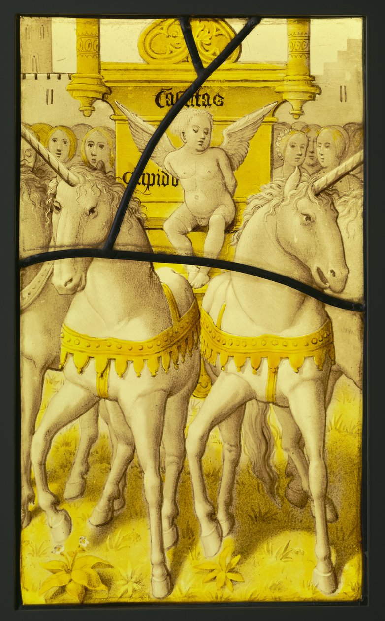 Um fragmento de O triunfo da castidade sobre o amor de Unknown artist