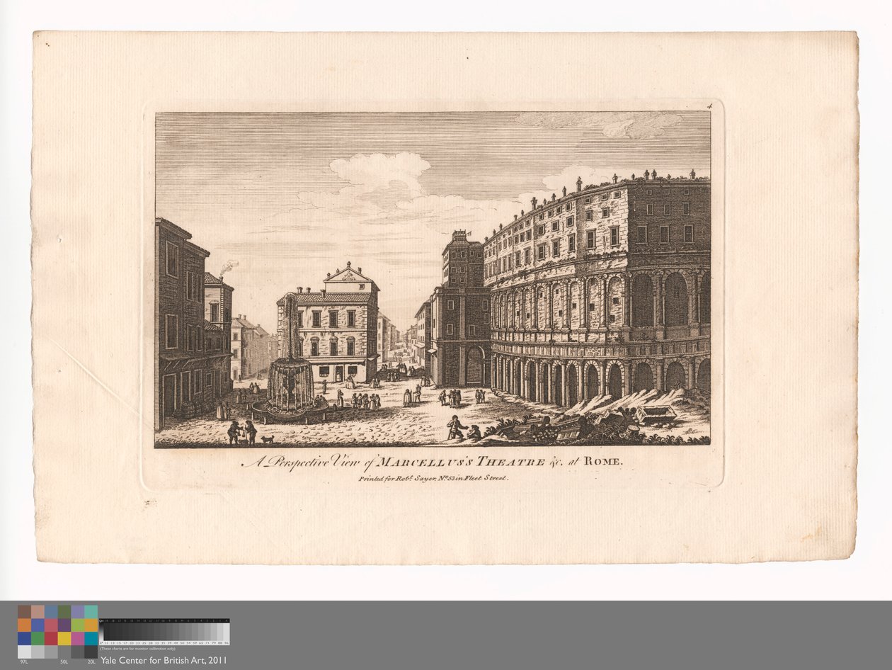 Uma Perspectiva do Teatro &c. de Marcellus, em Roma de Unknown artist