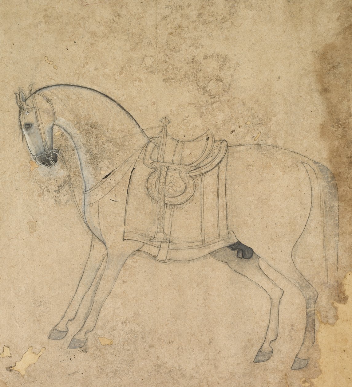 Um Cavalo Selado de Unknown artist