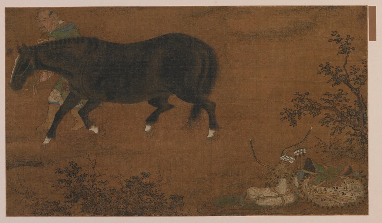 Um tártaro, seu cavalo e equipamentos de Unknown artist