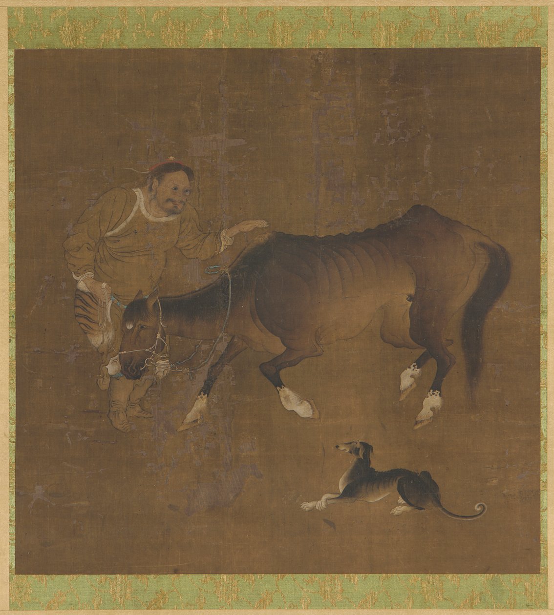 Um tártaro, um cavalo emaciado e um cachorro de Unknown artist