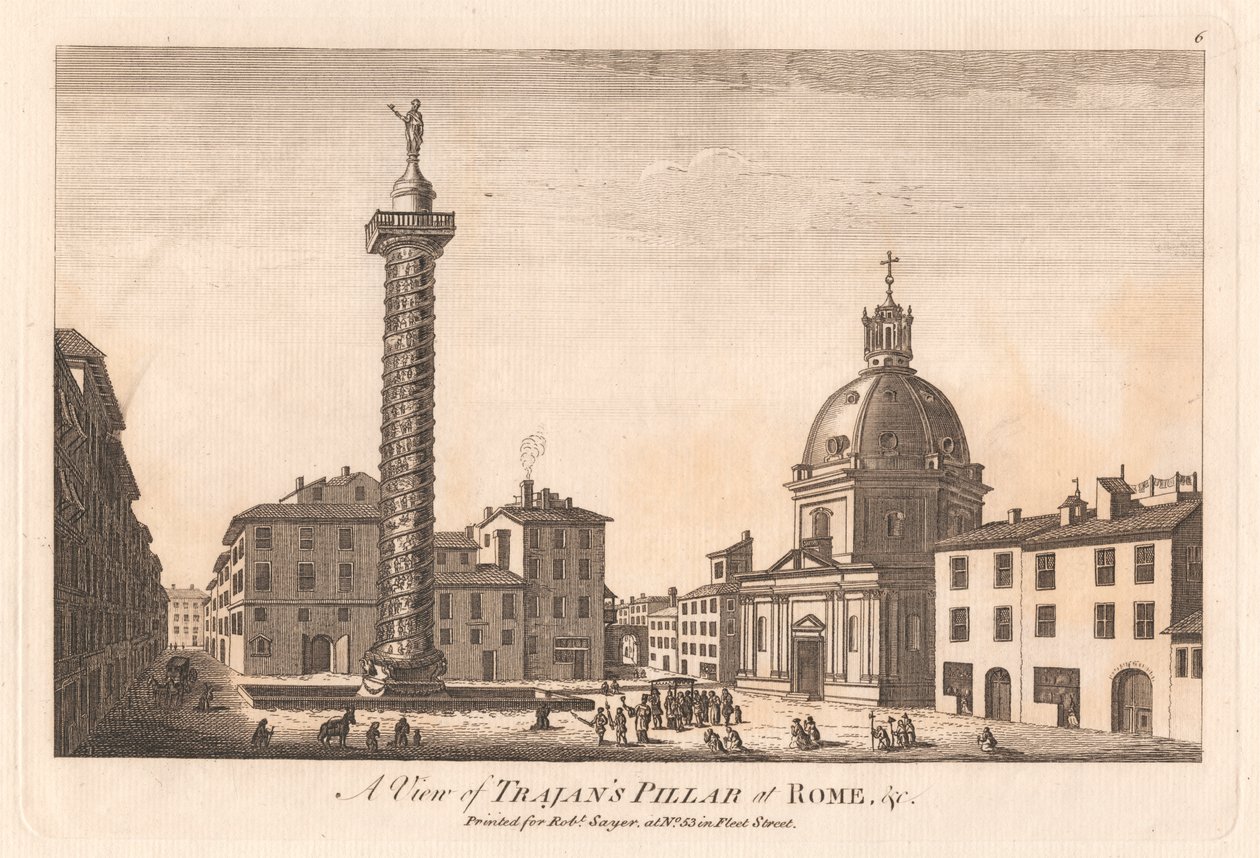 Uma Vista do Pilar de Trajano em Roma &c. de Unknown artist
