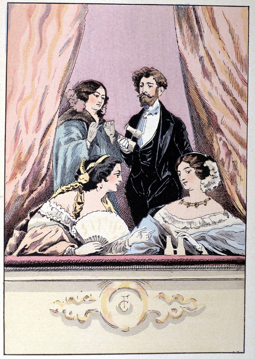 Um alojamento no Teatro dos Italianos de Unknown artist