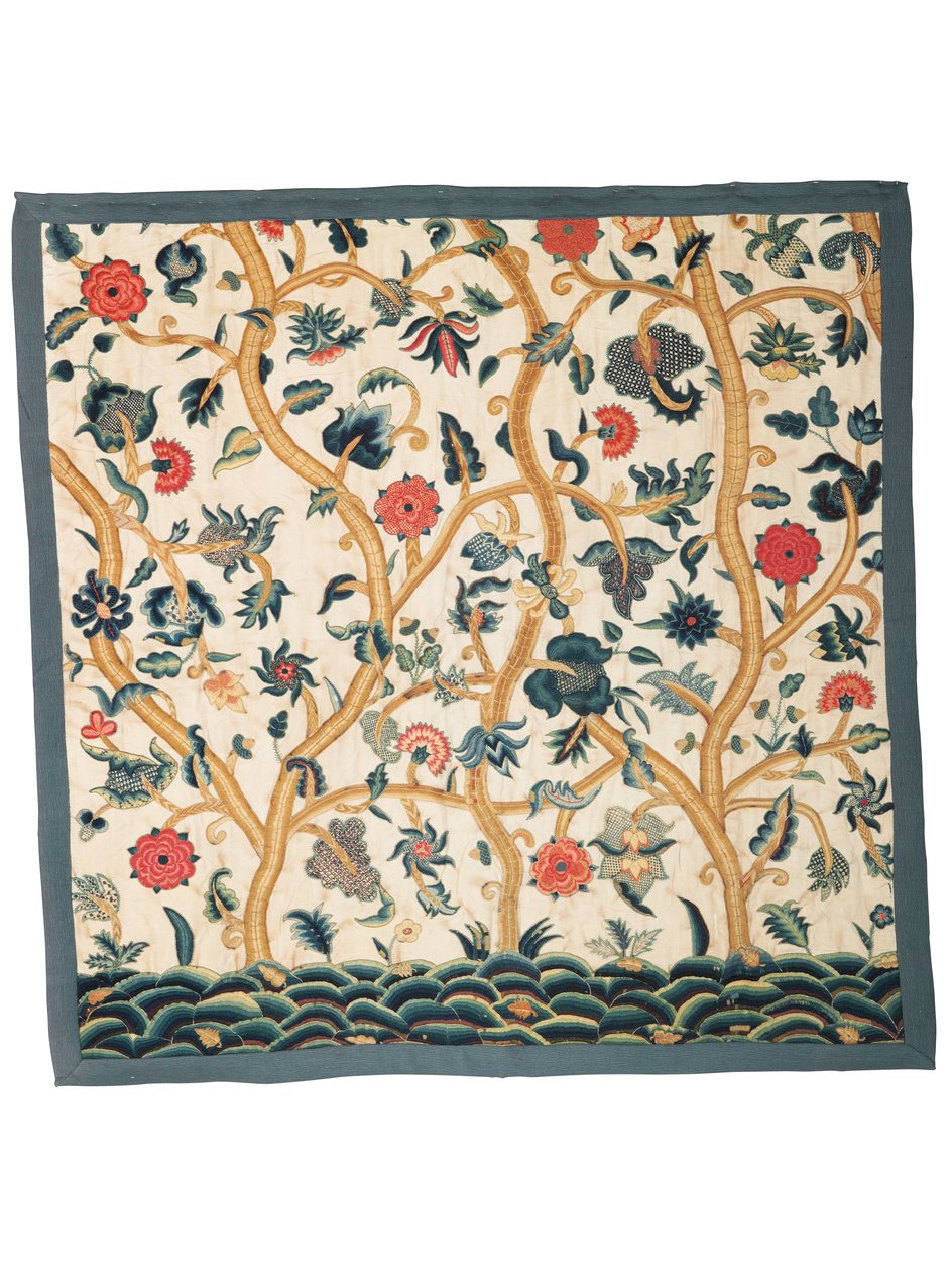 Um par de cortinas de tripa (lã) de Unknown artist