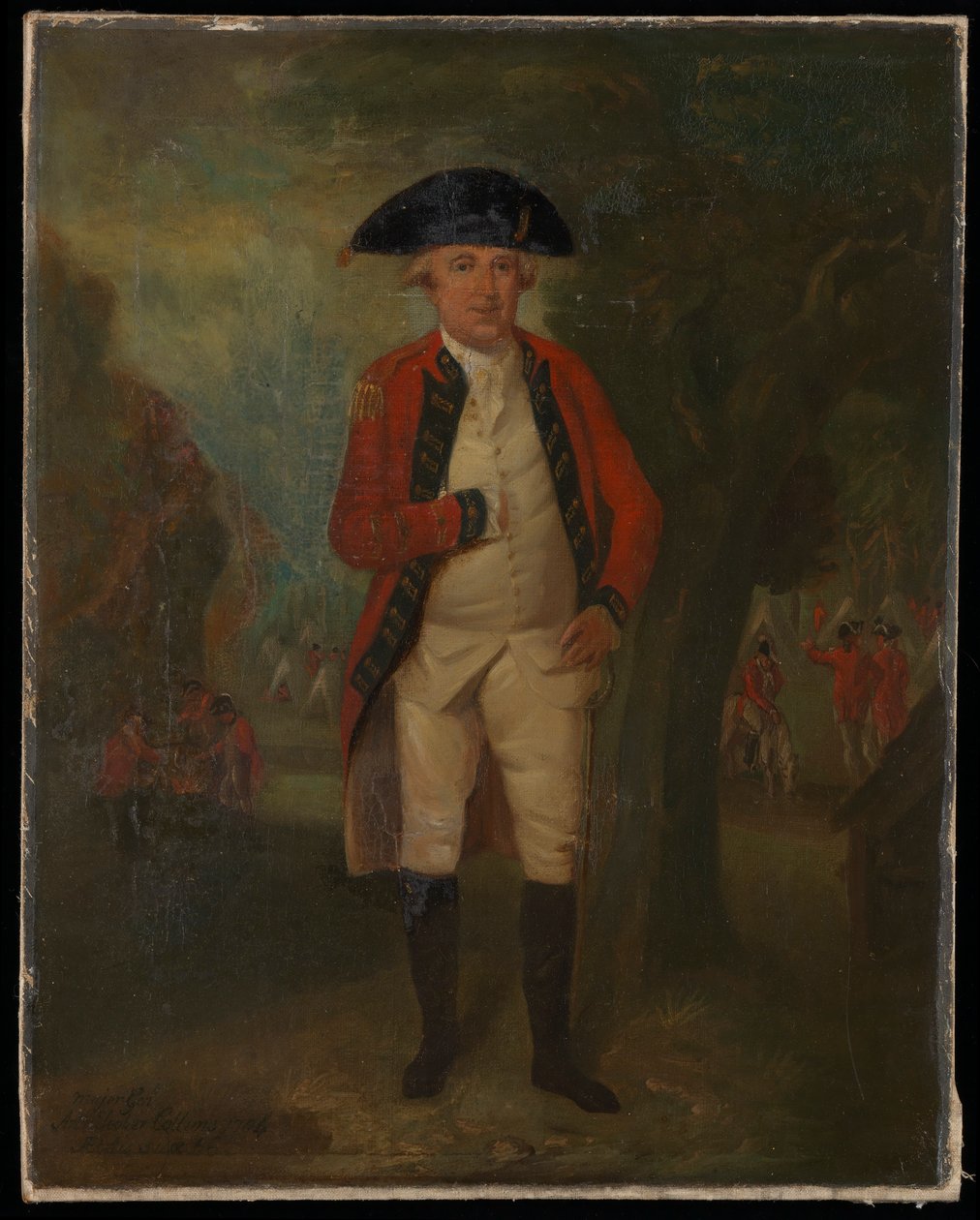 Retrato do Major-General Arthur Tooker Collins, dos Fuzileiros Navais, com o seu uniforme completo de Unknown artist