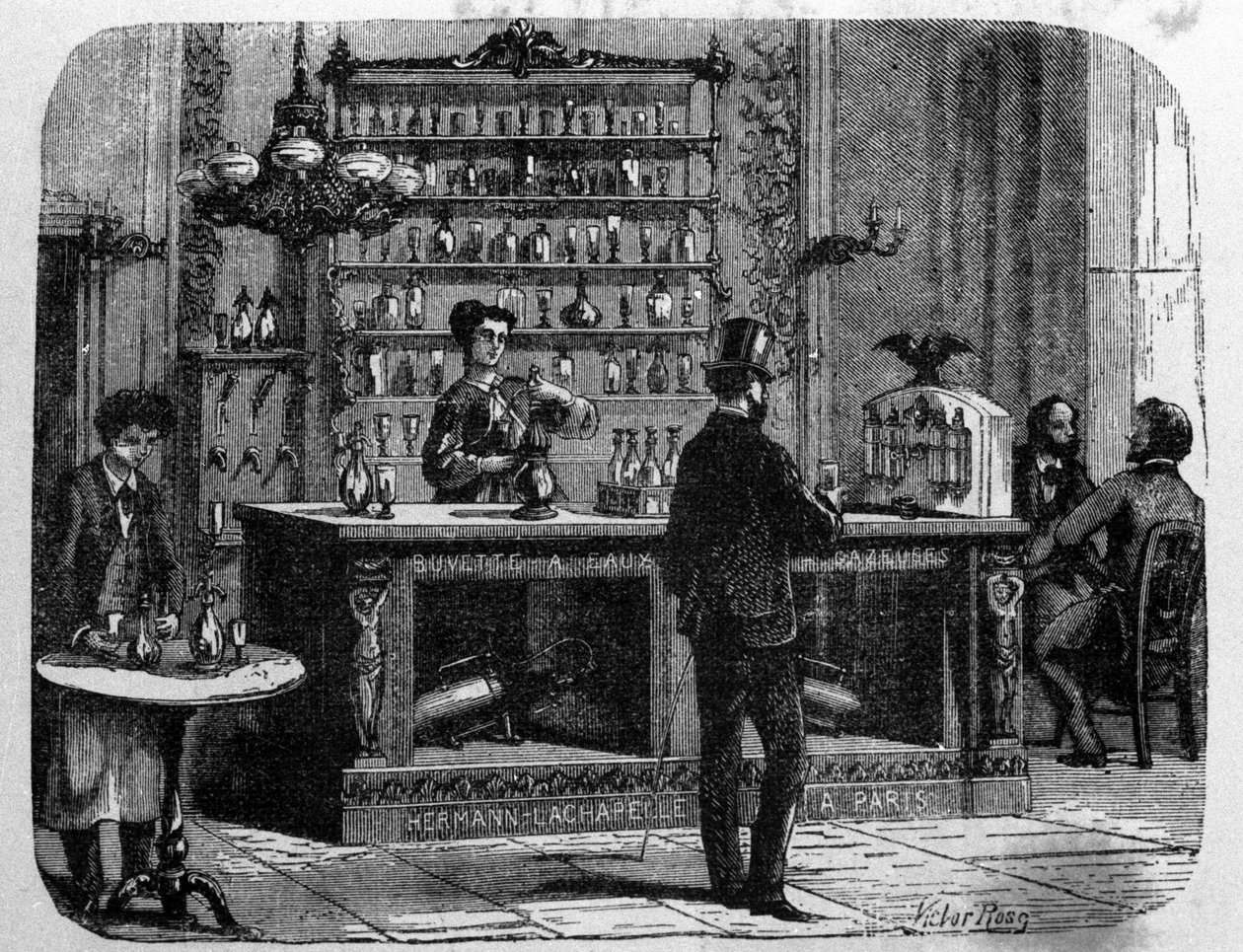 Um revendedor de água da Seltz (água carbonatada) (água potável). de Unknown artist