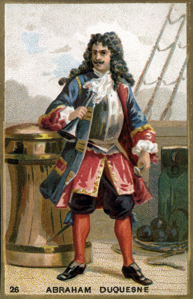 Abraão, Marquês Duquesne (1610 - 1688), marinheiro francês. Cromolitografia do século XIX. de Unknown artist