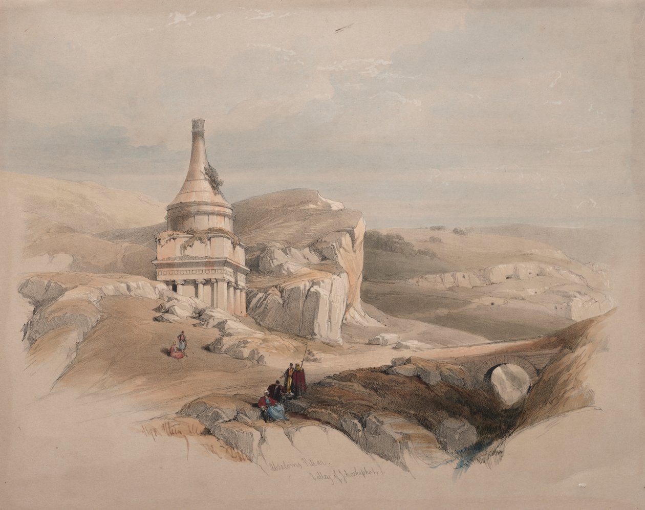Coluna de Absalão, Vale de Josafá de Unknown artist