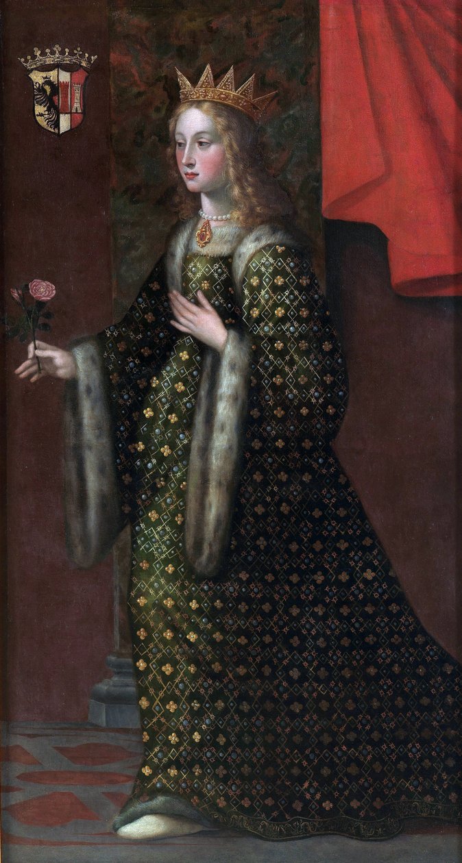 Adelaide de Suse - Adelais - Adaline de Suza ou encore Adelaide de Turin (1020 1091) - Adelaide de Susa, esposa de Otto de Savoy (Othon Ier de Savoie) - Anónima - século XVIII - Óleo sobre tela de Unknown artist