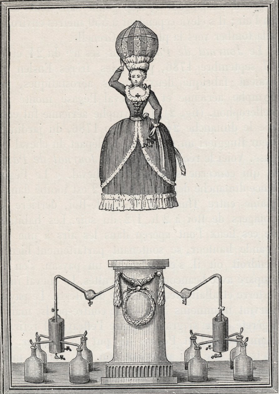 Figura Aerostática - A "Ninfa Aeriana" dos irmãos Enslen (Christian Gottfried de Unknown artist