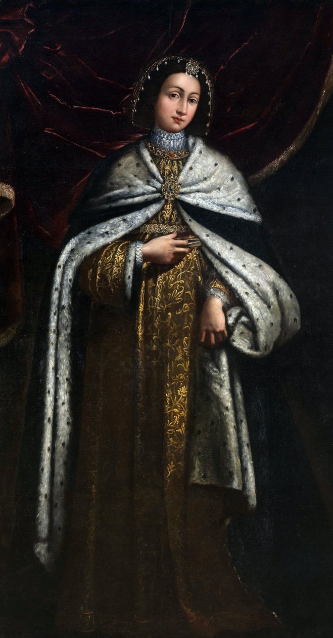 Agnes de Faucigny (morte em 1268), esposa de Pedro II, Conde de Sabóia (Pierre II de Savoie) - Anónimo - Século XVII - Óleo sobre tela de Unknown artist