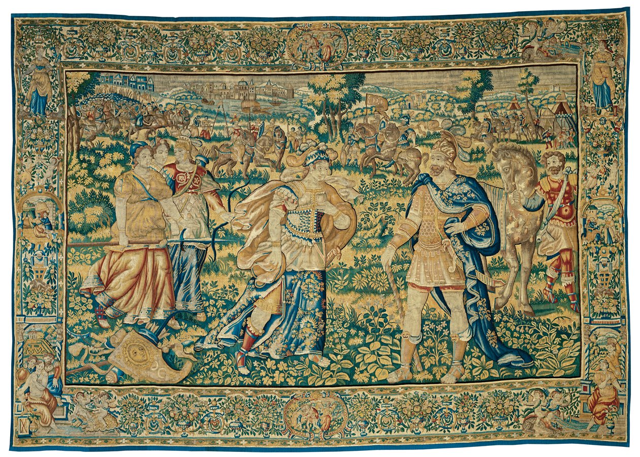 Alexander Encounters Thalestris, Queen of the Amazons, de The Story of Alexander the Great de Unknown artist