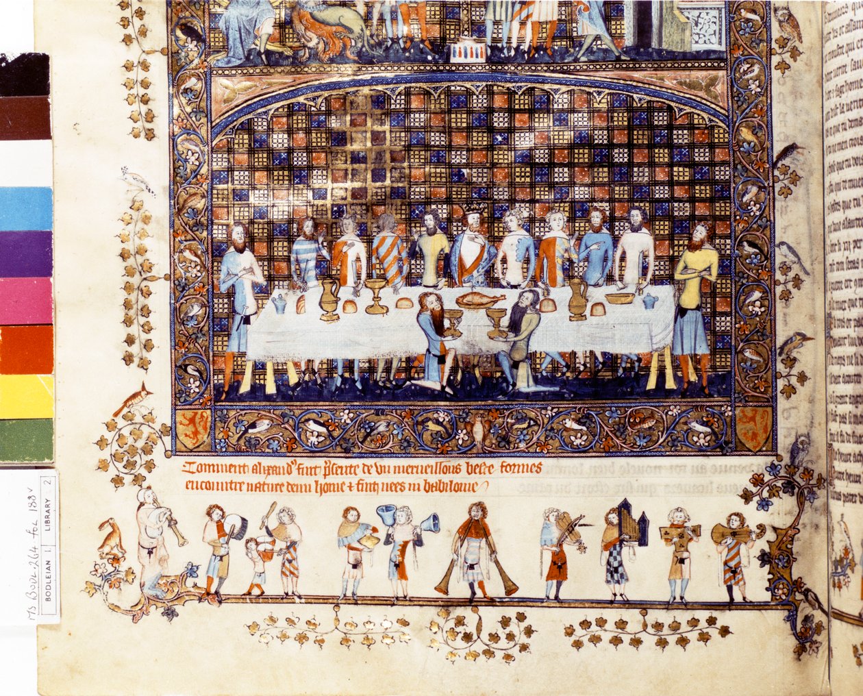 Viagem de Alexandre ao Jardim do Éden, c.1400 (miniatura) de Unknown artist