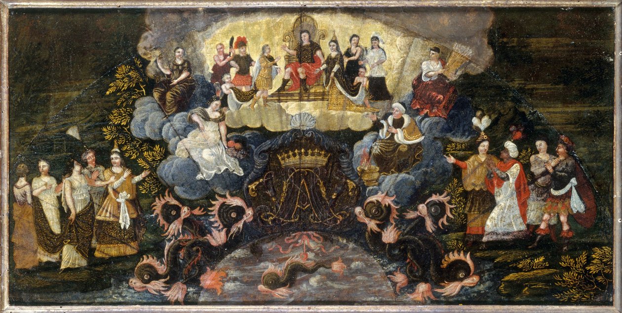 Alegoria no casamento do Delfim com Marie-Anne da Baviera, 7 de março de Unknown artist