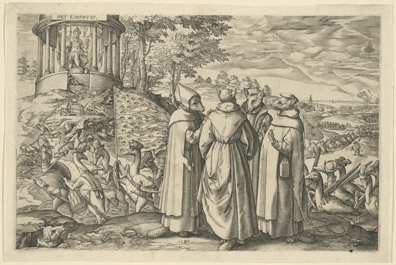 Alegoria sobre a derrota do Duque de Alva em Brielle de Unknown artist