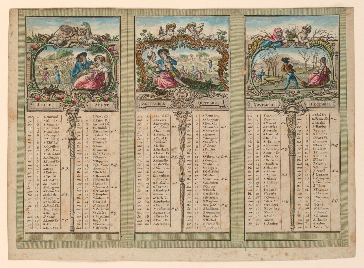Almanaque para 1789 de Unknown artist