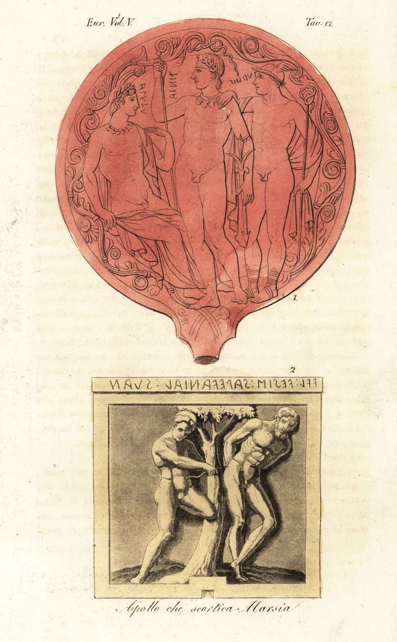 Antigas figuras etruscas da Apollo de Unknown artist
