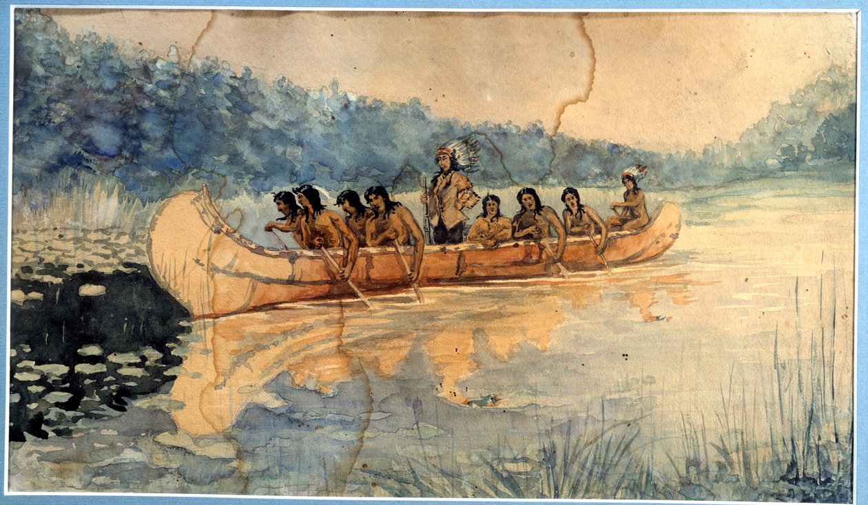 Aquarela anónima. Século XIX La Rochelle, Museu do Novo Mundo de Unknown artist
