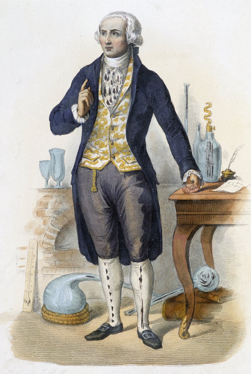 Antoine Laurent de Lavoisier - in "Le Plutarque francais" ed. Mennechet, Paris de Unknown artist