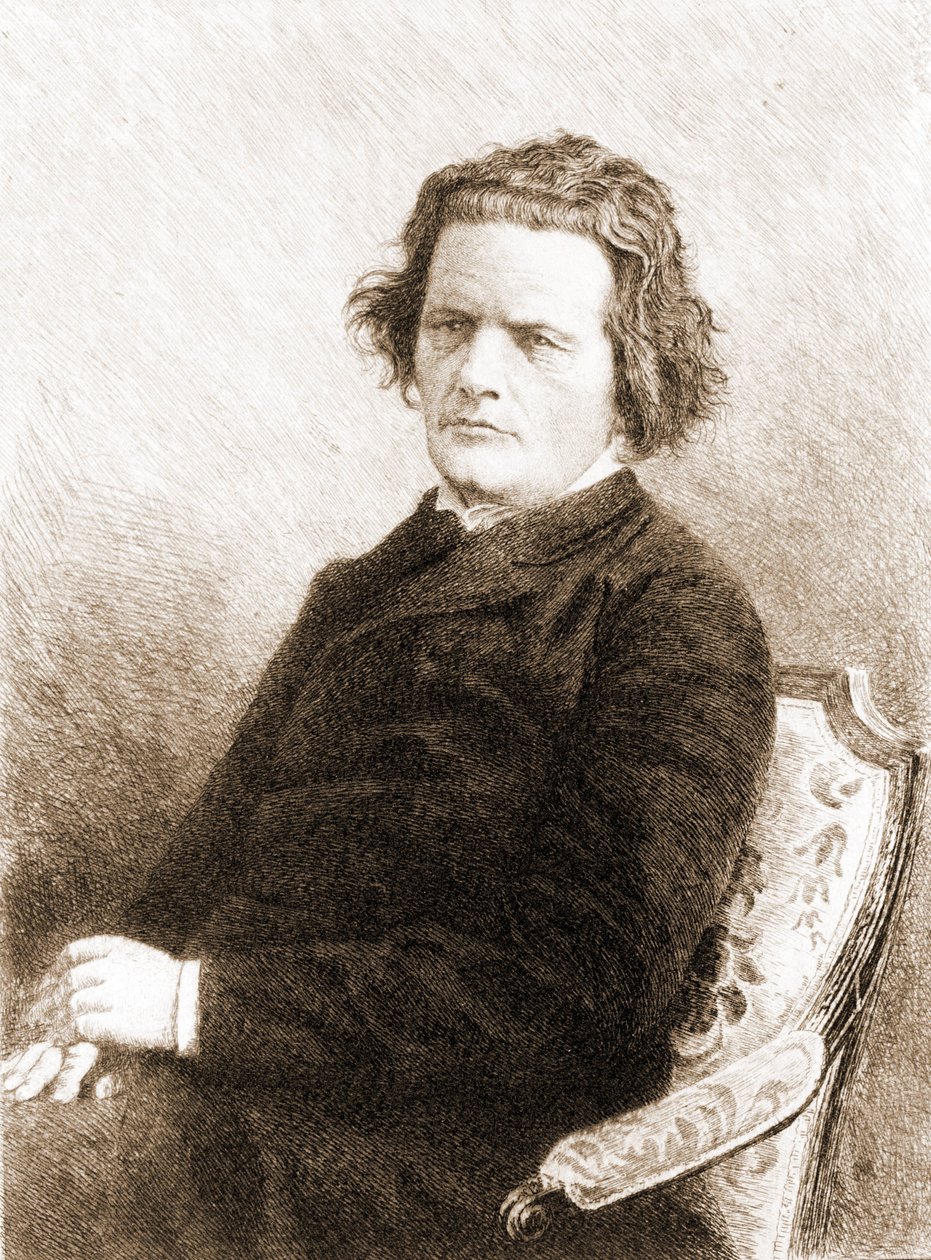 Anton Grigorievich Rubinstein. Pianista e compositor russo (Vykhvatintsy, perto de Podolsk de Unknown artist