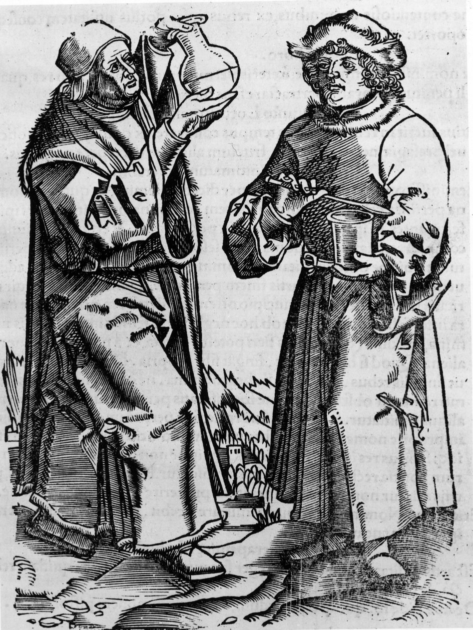farmacêutico, - no "Onoma Etikon Midicinae". de Unknown artist