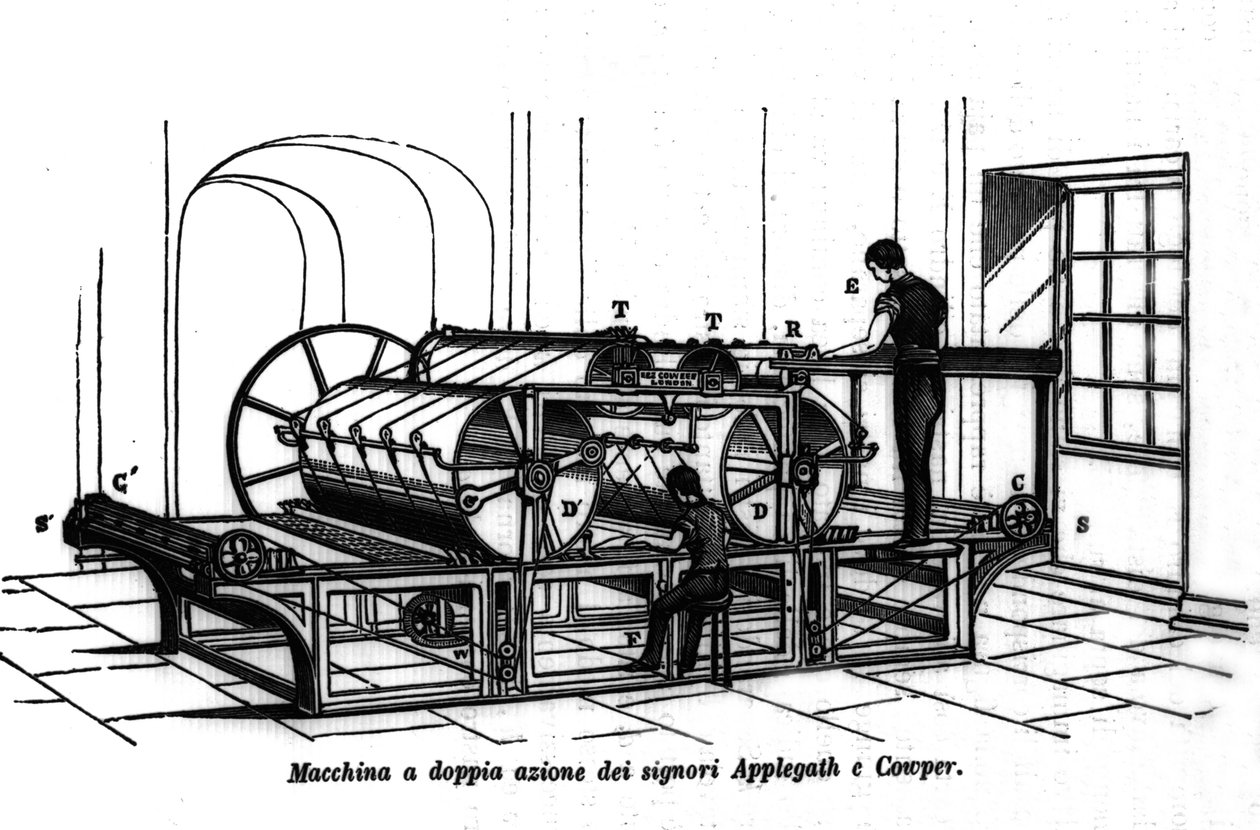 Impressão de Dupla Acção Appelgate e Cowper. 1896. de Unknown artist