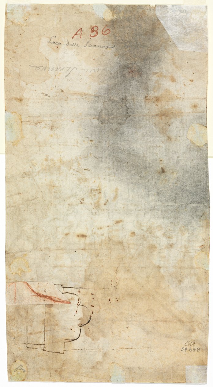 Esboço Arquitetônico (verso) de Unknown artist