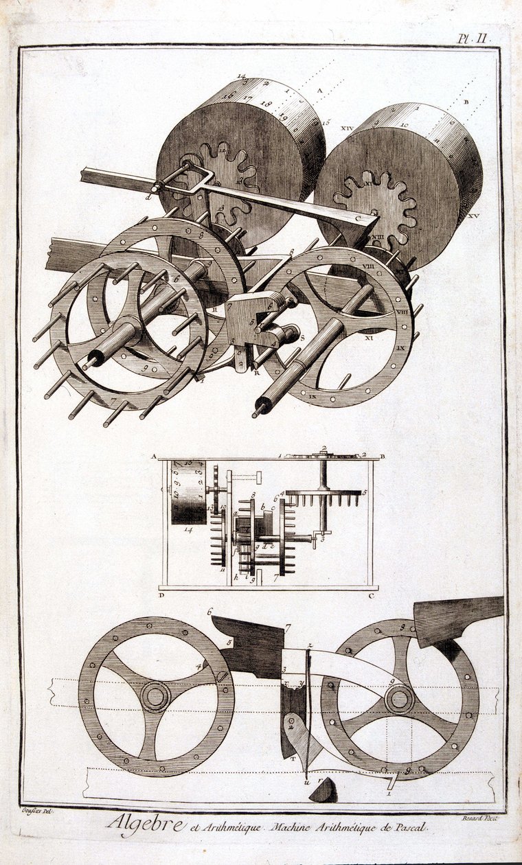 Máquina aritmética de Blaise Pascal de Unknown artist