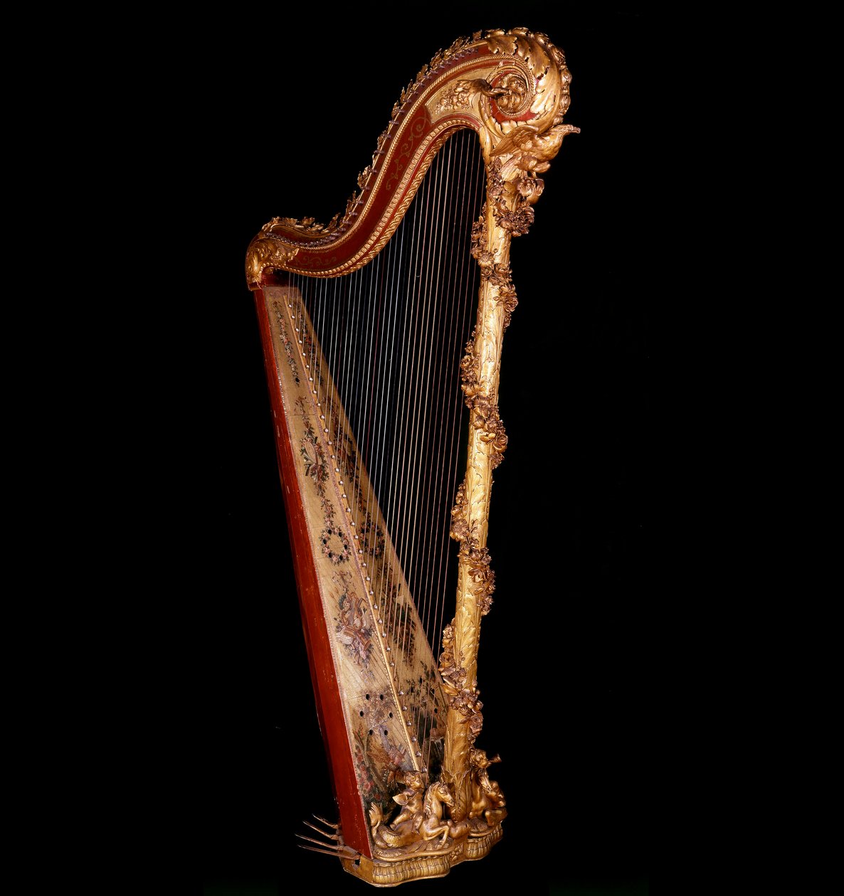 Arte França: Harpa da Rainha de França Maria Antonieta (1755-1793) de Unknown artist