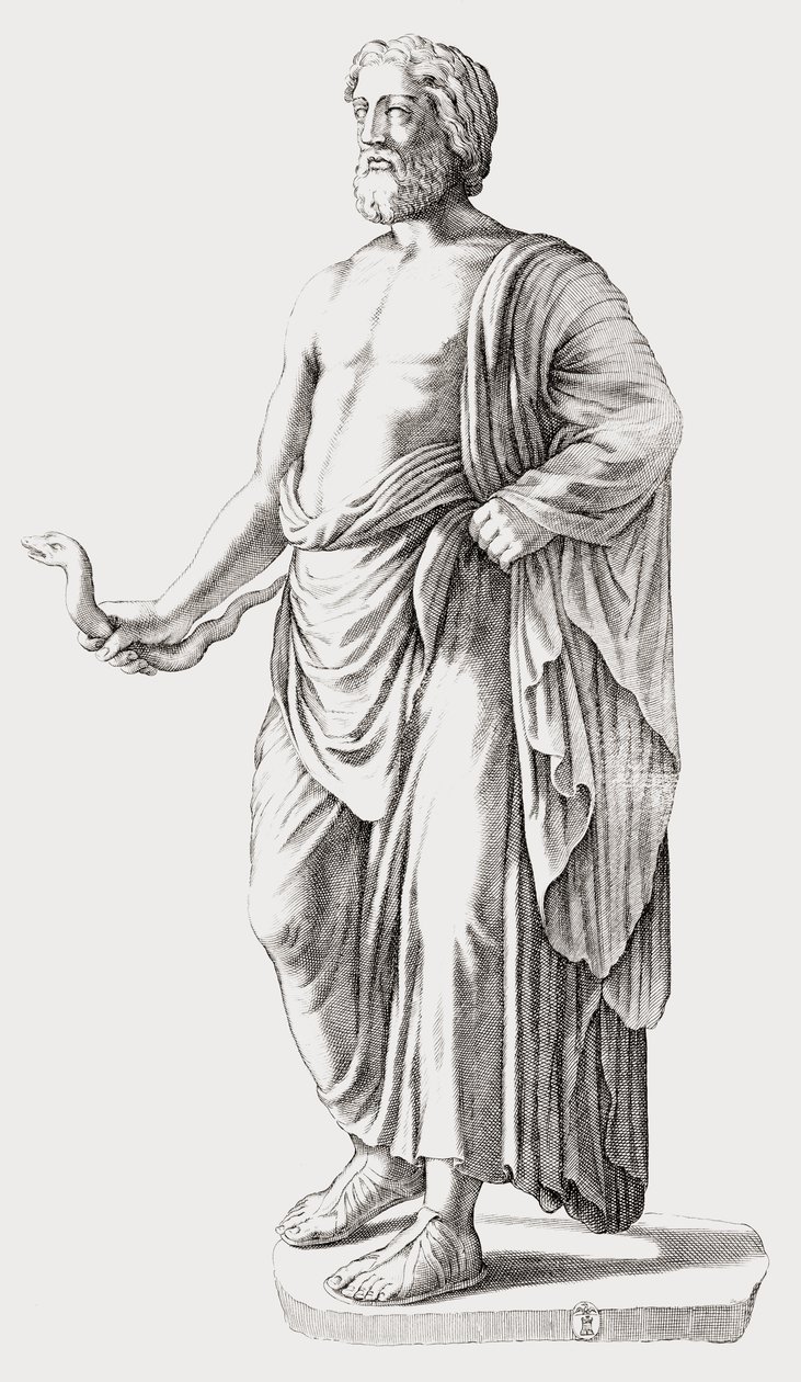 Asclepius. Retrato. de Unknown artist