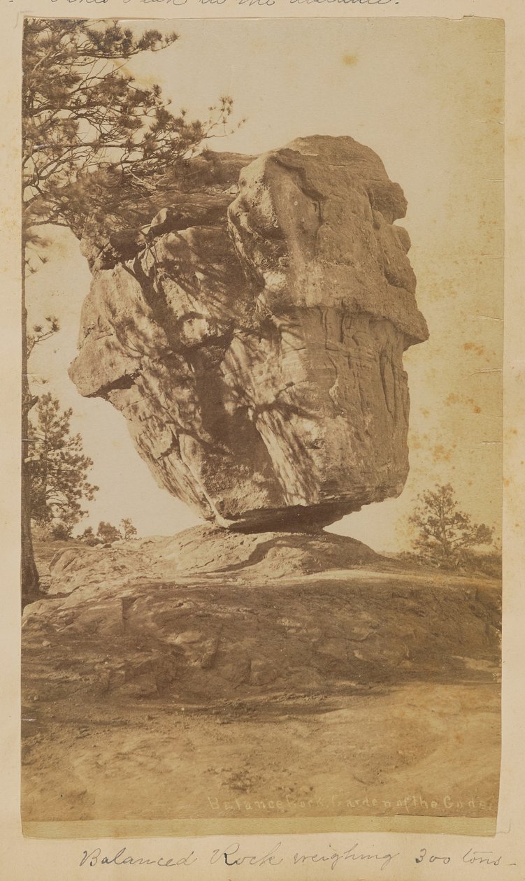 Rocha Equilibrada. Jardim dos Deuses de Unknown artist